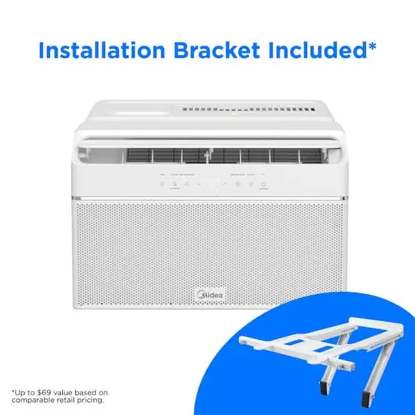 Midea 8,000  U-Shaped WiFi Smart App  Type Aircon - Quiet Energy-Saving Inverter Cooling System, Easy Install, Cool Dehumidify, Gently Used Tested Working Clean FastShipUSA (Up to 350 Sq Ft) btu window air conditioner Like-New