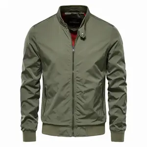 Casual Bomber Jacket for Men Trendy Lightweight Outerwear Hip Hop Streetwear Coat 2025 Spring Autumn New Fashion Men's Jacket