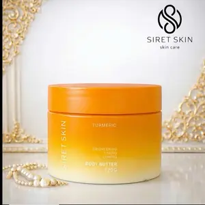 Siret Skin Turmeric Glow Body Butter 4oz - Brightening Toning & Soothing Formula for Radiant Skin Care