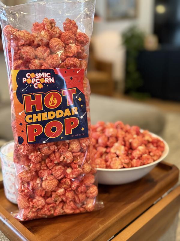 12 Bags of Hot Cheddar POP! Lightly Seasoned Gourmet Popcorn by the Case