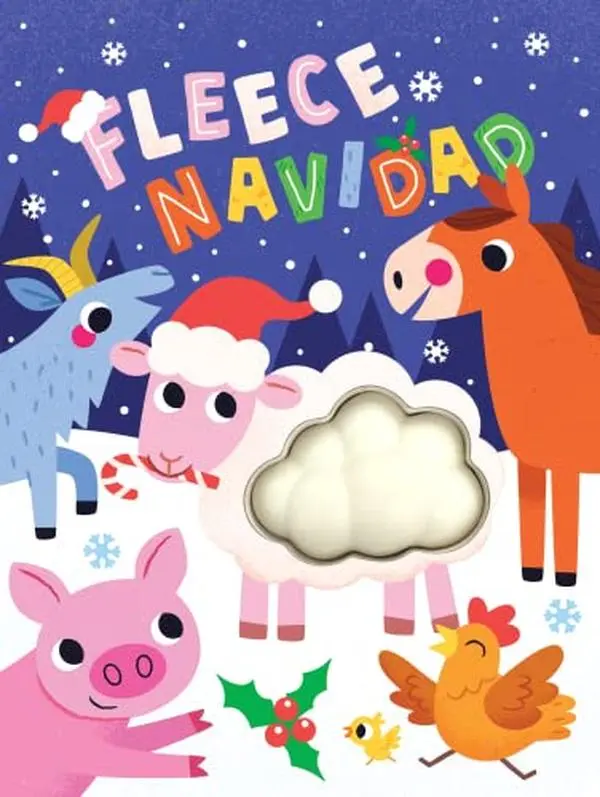 USED Book - Fleece Navidad - Children's Touch and Feel Squishy Foam Sensory Board Book by Little Hippo Books (Unknown) - english