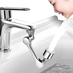 Kitchen Sink Aerator, Dual-function 2 Flow Big Angle Sink Sprayer Attachment, Faucet Replacement Part 55/64'' Female Thread, Chrome