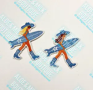 Surf Girl Patch, Coastal Cowgirl patch, beach girl, summer vibes, beach patches, beach vibes, vacation patches