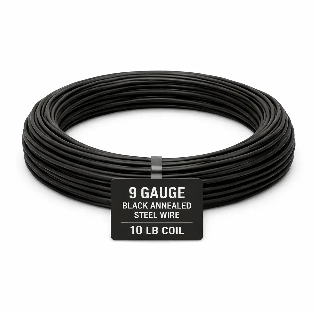 9 Gauge Black Annealed Steel Wire 10 lb Coils