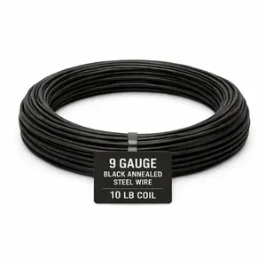 9 Gauge Black Annealed Steel Wire 10 lb Coils
