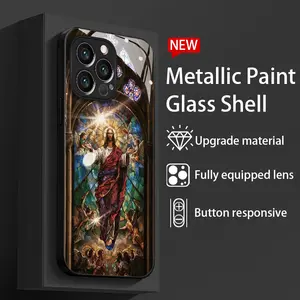 Lord Jesus Christ Phone Case for iPhone 17 Pro Max, 16 Pro Max, 15 Pro, 14, 13, 12, 11 Series - Ultra Thin, Shockproof, Lightweight and Durable.