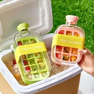 2-in-1 Ice Cube Trays & Cups - Flexible Silicone Molds, Holiday Gift Souvenir for Beer & Outdoor Fun