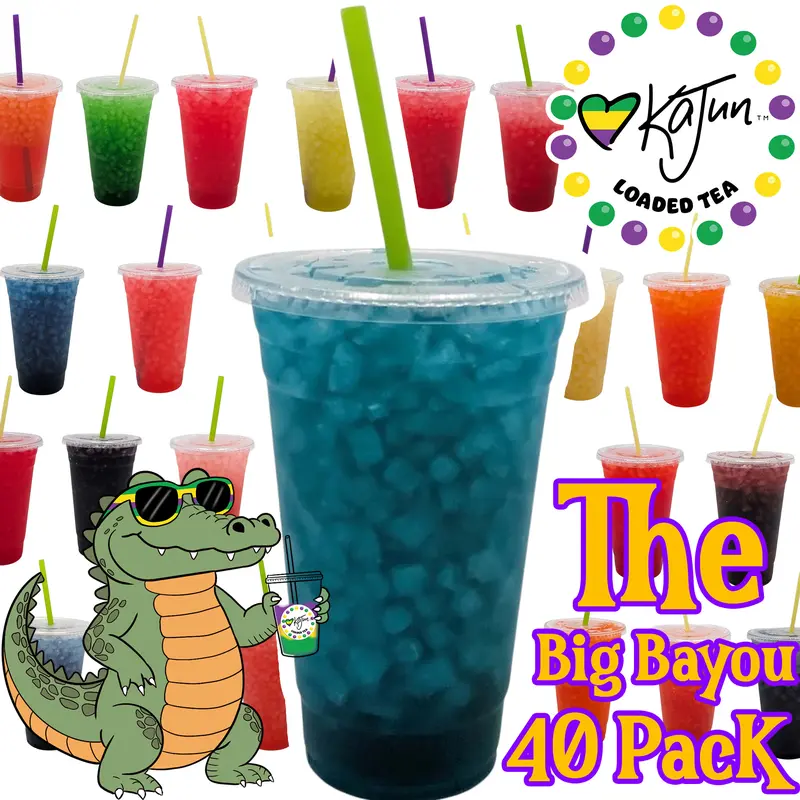Kajun Loaded Tea 40 Louisiana-Inspired Loaded Tea and Loaded Snow Cone Flavors That'll Make You Say 'Oh My Crawfish!' a TikTok Exclusive Bundle Savings of Tea Bombs Sugar-Free Beverage Rainbow