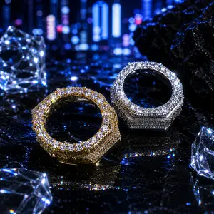 8141 Luxury Full Pave moiss Watch Bezel for 2100, Hip Hop Inspired Watch Custom Accessory summerwins