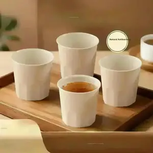 20-Pack 170ML Disposable Cups, Rice Straw Cups, Outdoor Travel Cups, Restaurant Cups, Drinking Cups for Dogs & Cats