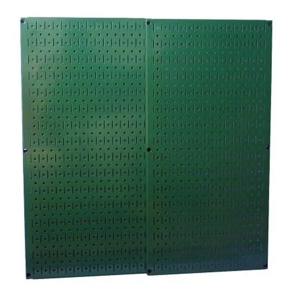 Wall Control 30-P-3232GN Green Metal Pegboard - Two Panel Pack 32 in. x32 in. Green