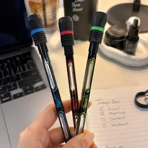 3Pcs Internet Popular Cool Rotating Pen Anti-slip Drop-resistant Balance Spinning Pen Portable Hand Training Writing Stationery for Daily Study Desktop Decor