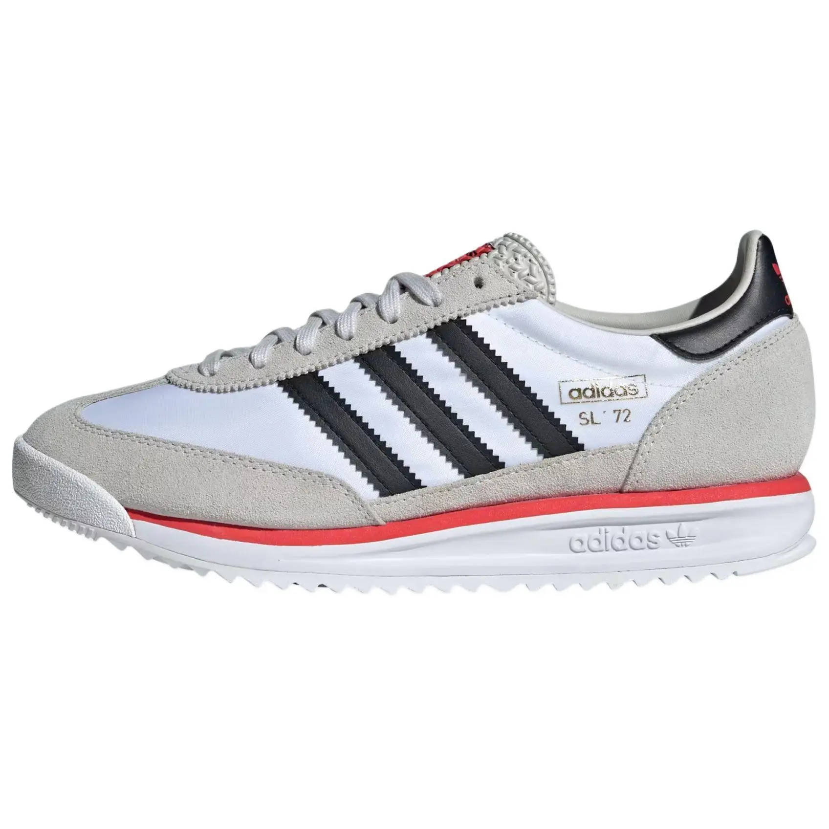 Adidas SL72 RS 'White Black Red' Men's Lightweight Sports Shoes - Breathable Running Shoes with Responsive Cushioning, Mesh Upper for All Seasons Casual Footwear & Athletic Use, Casual Running Shoes, Running Athletic Shoes