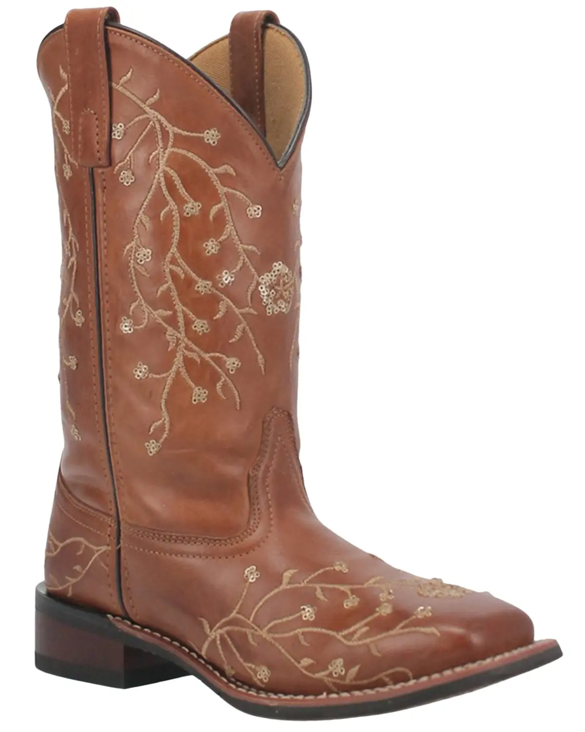 Laredo Women's Women'S Sequin Embellished Western Boot Broad Square Toe - La1043