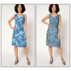 Attitudes by Renee Regular Reversible Printed Como Jersey Dress