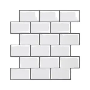 【DealsForYouDays】VEVOR Peel and Stick Wall Tiles (10Pcs, 12x12in, 0.78in Thick), 2x Thicker Material, Enhanced Adhesion, 3D Effect, Easy DIY Installation, Heat/Water/Oil Resistant for Bathroom Home Improvement