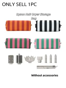Hair dryer storage bag, striped waterproof storage bag, portable hair tool storage bag only 1 piece for sale Zipper Storage Bag