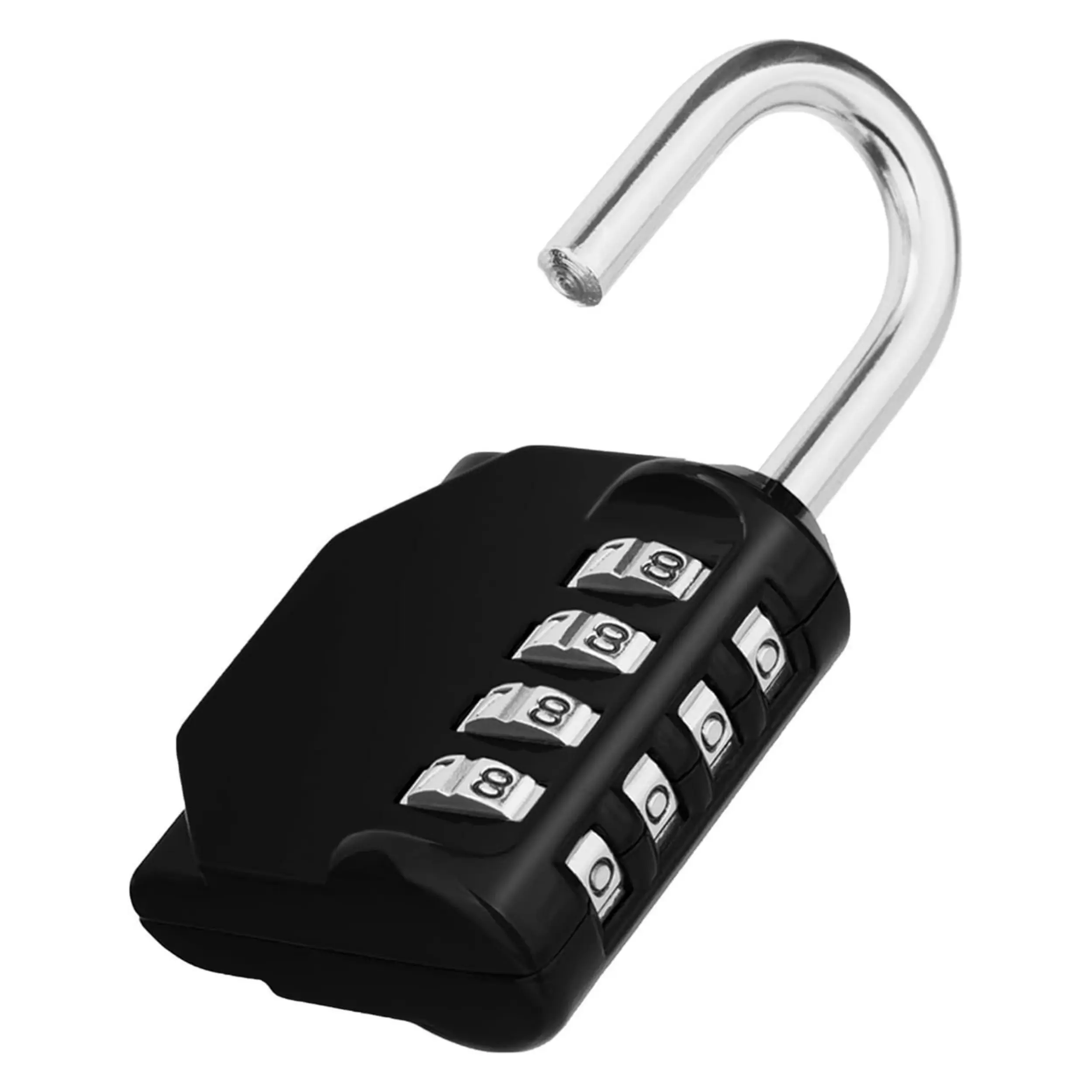 LMMAKE 1PC Heavy-Duty 4-Digit Resettable Keyless Waterproof Combination Padlock, Anti-Theft Design for Indoor/Outdoor Use, Secures Gym Lockers, Tool Boxes, Ideal for Adults Needing Reliable Security Solutions