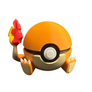 Charmander - Inspired 3D Printed Poke Ball Collectible