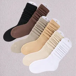 6 Pairs Women's Boot Socks Fitting Casual Calf Length Socks for Everyday Wear   Various Colors ﻿