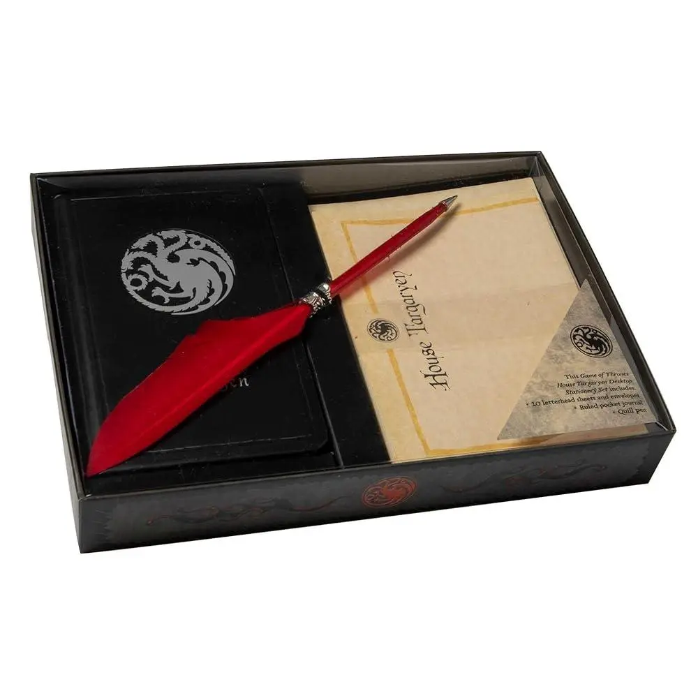 Game of Thrones House Targaryen Desktop Office Supplies Set - Includes Specialty Pen for Office Stationery Use
