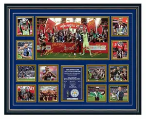Leicester City 2021 FA Cup Champions Signed Limited Edition Memorabilia Frame