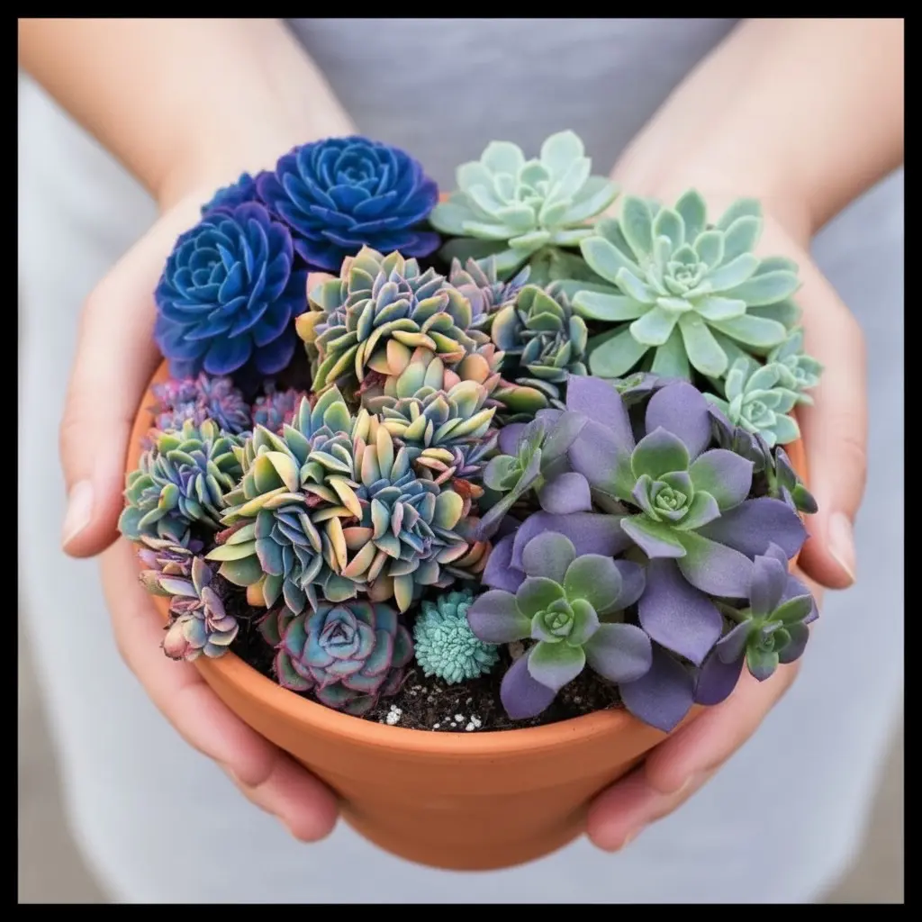 400 Mixed Succulent Seeds Colorful Rosette Varieties for Indoor Pots Compact Growth Low Water Needs Perfect for Container Gardening