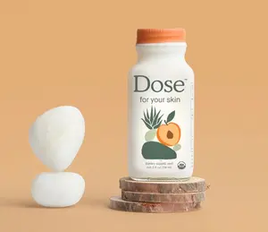 Dose for Your Skin Organic Wellness Shot - Glow Booster & Anti-Aging Liquid Supplement with Vitamin C, Collagen & Turmeric (2oz)