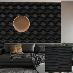 3D Wall Panel, 1 Set 3D Self Adhesive Wall Decal, Decorative Wall Art for Home Living Room Bedroom Hotel Office