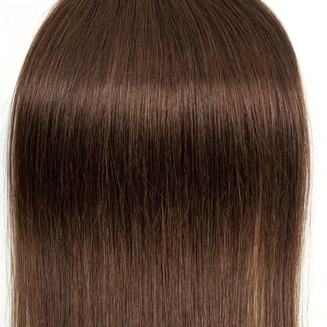 7Pcs Seamless Clip-In Straight Brazilian Remy Human Hair Extensions No Glue PU Clips 12-24 Inch 110-120g Natural Black Brown Blonde Adds Volume Length Quick Transformation Versatile Styling