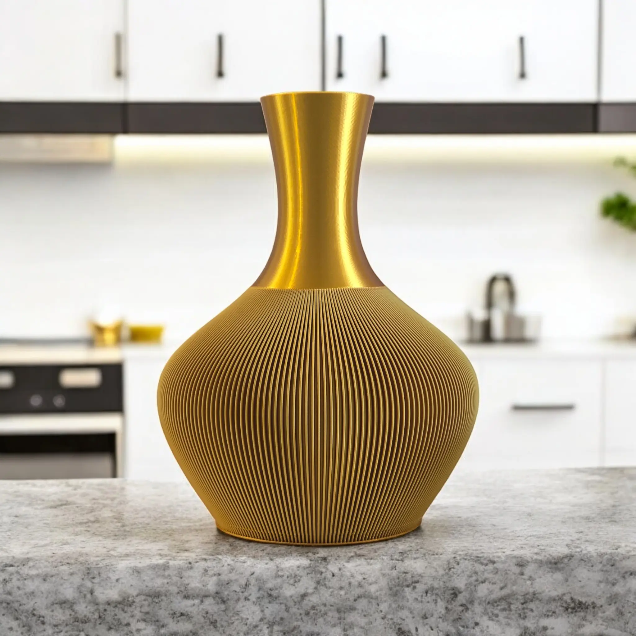 3D-Printed Minimalist Rectangle Vase - Eco-Friendly Decorative Vases with Intricate Patterns, High-Quality Materials, Versatile Home Decor, Ideal for Living Room, Gift for Home Supplies Enthusiasts