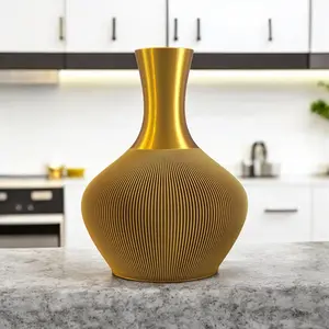 Modern Design with Intricate Patterns & High-Quality Materials for Versatile Home Decor Gift Minimalist Ornaments 3D-Printed Vase Living Room
