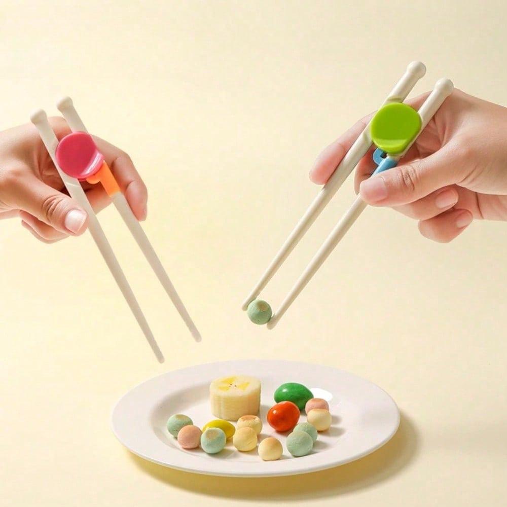 6pcs Reusable Children's Beginner Training Chopsticks, Auxiliary Practice Utensils for Independent Eating, Suitable for Home & Kindergarten Outdoor Picnicware Mess Kits