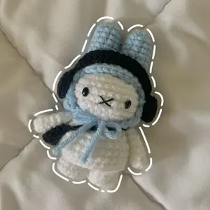 Crochet Miffy Bunny Crochet Cute Gift For Her Miffy Keychain