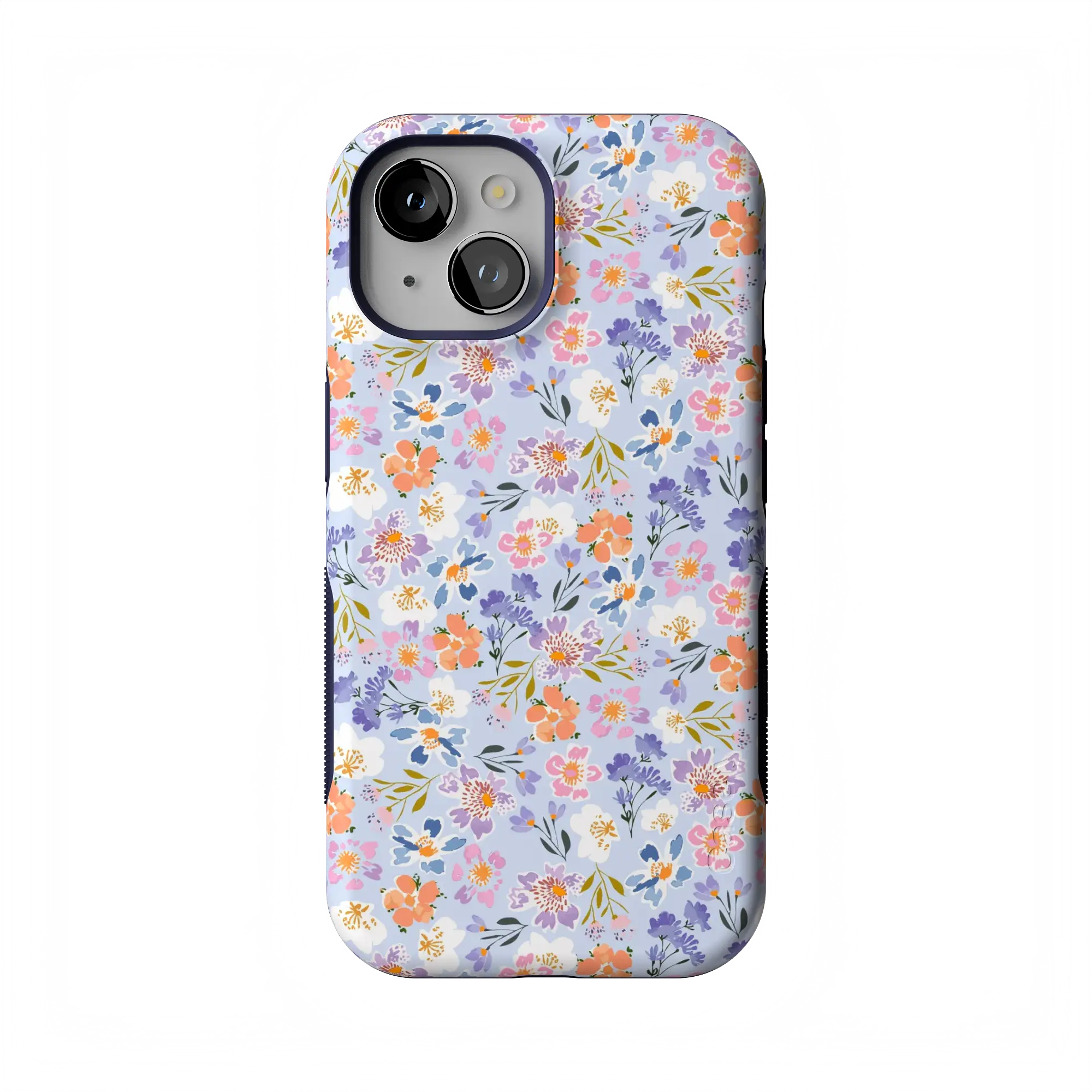 Casely iPhone 15 Case | Poppy Meadows | Pastel Floral | Bold Protective Design | Compatible with MagSafe