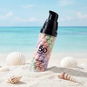 Danchel 1 Count 3-in-1 Primer & Isolation Cream, Oil-Controlling, Moisturizing and Makeup Base in One, SPF50+ Broad-Spectrum Sun Protection Effectively Blocks Ultraviolet Rays, Ideal for Daily Commute, Travel and Holiday Use