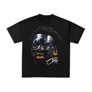 Men's Vintage Graphic Print Joel Embiid Tee - Bold Heavy Comfortable Fabric, Unisex Oversized Streetwear, Casual Wear for Everyday Game Day, Hip Hop Retro Style Gift for Music Lovers