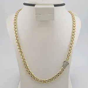 Cadena Chino Link 6mm - Oro Laminado 14K