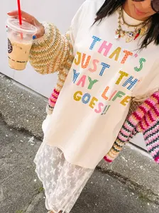 Comfort Colors ETTA OG Just The Way Life Goes Graphic Tee - Ivory