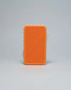 Addictive Fidget Clicker - Orange Portable Stress Relief & Focus Aid with Satisfying Click Feedback for Desk Pocket or On-The-Go Use Compact & Durable 3D-Printed Design