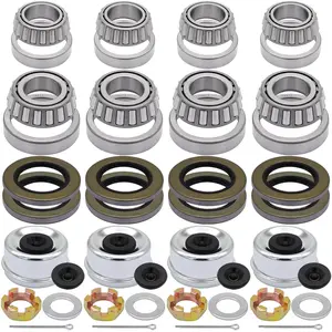 25580 14125A Boat Trailer Hub Wheel Axles Bearing Kits for 5200-7000 LB.Tandem Axles (4 Sets)