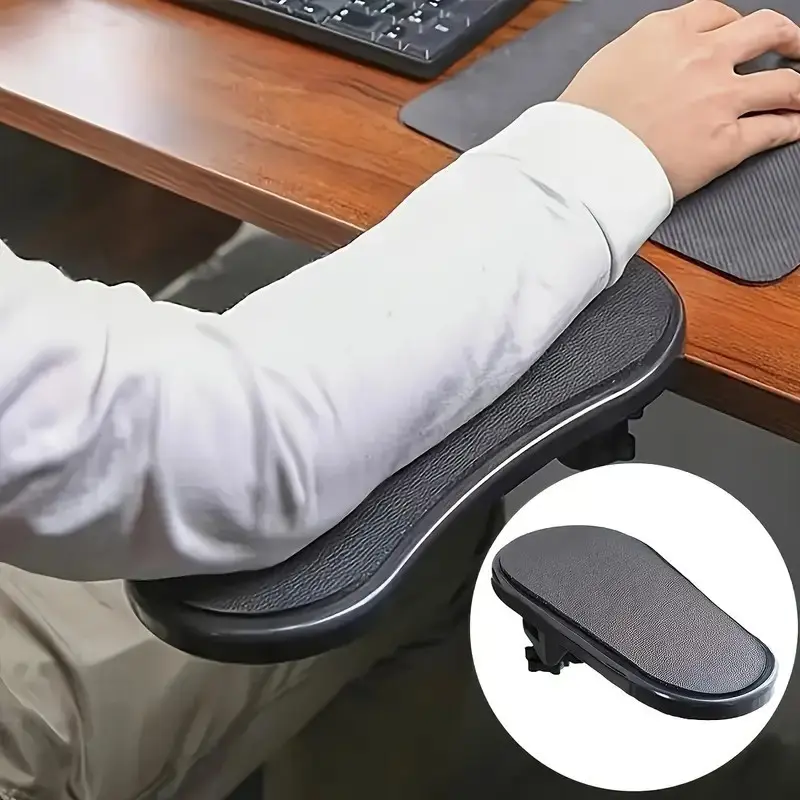 Ergonomic Desk Arm Extender, Adjustable Rotatable 180° Elbow Support, Hand Rest Bracket for Computer Keyboard Mouse Setup, Ergonomic Home Office