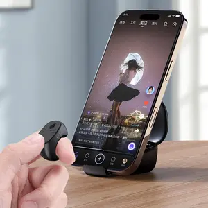 Fingertip Remote Control Bluetooth-Compatible 5.3 Selfie Button Multi-Function Remote Control Shutter/Clicker for Smartphones