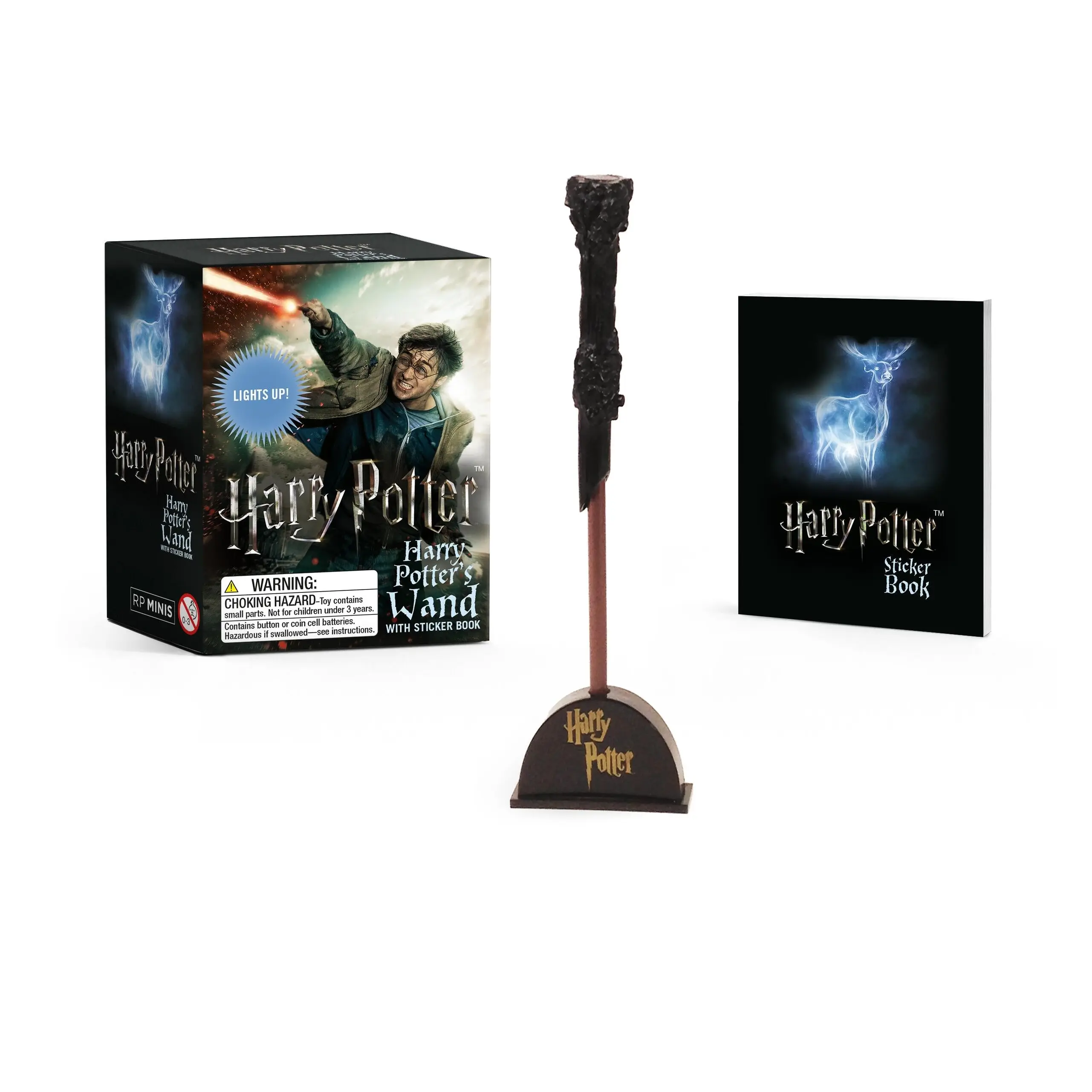 Harry Potter Wizard's Wand with Sticker Book by RP Minis [Novelty Gift]