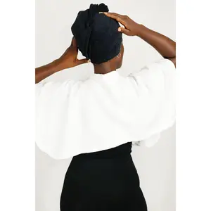 Microfiber Towel Cape - White