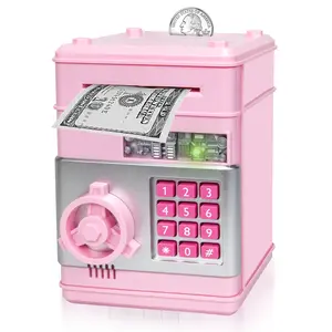 Cute Electronic Coin Money Bank | Trendy Electronic Piggy Bank | ATM-Style Electronic Toy Savings Box, Cash Safe Bank - Perfect Gift for Kids! Hot Selling Electronic Coin Bank