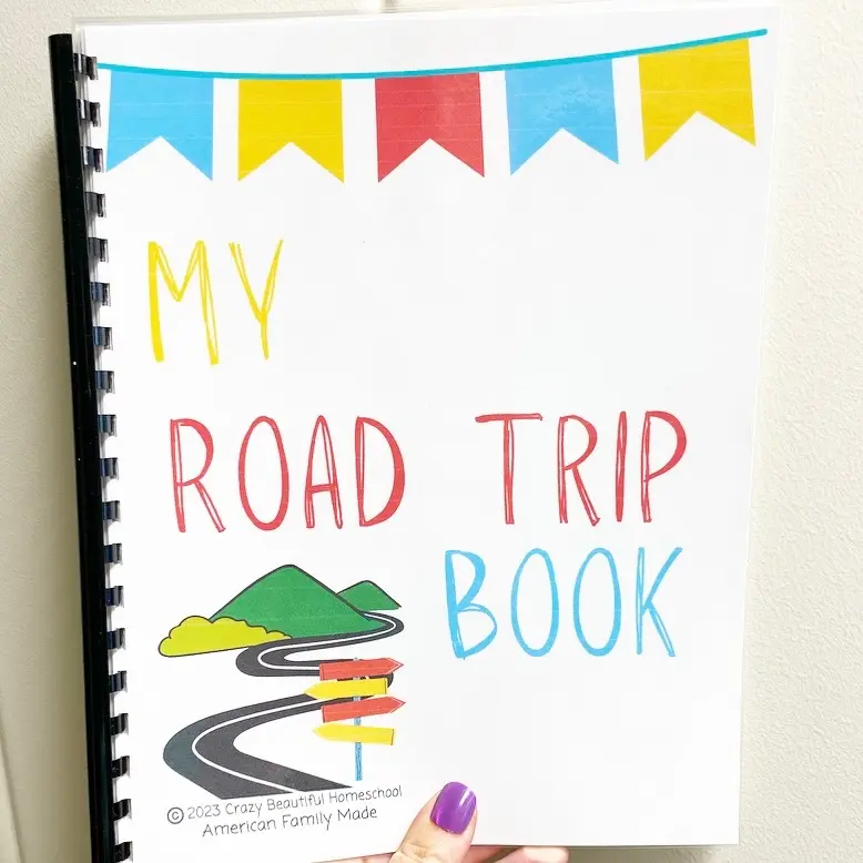Road trip activity book, Dry erase book full of road trip games to keep littles busy while driving.