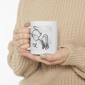Angel Praying Morning Faith Ceramic Mug