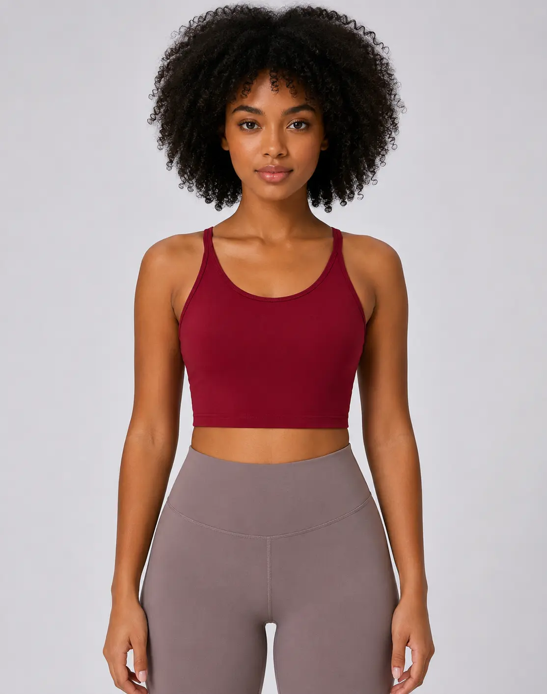 EvaFlex Women's Athletic Crop Top | Medium Support for Gym, Yoga & Training