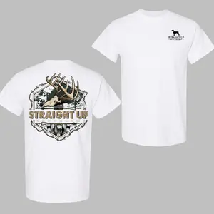 Straight Up Southern Tshirt - Bold Deer Antler Design with Rustic Southern Graphics for Outdoor Enthusiasts and Hunting Lovers - Y2K Vibe & Comfort Unisex T-shirt - Casual, Man